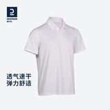 迪卡侬（DECATHLON）Polo衫男女运动T恤夏翻领男短袖宽松半袖公司工服 男款-纯白 L