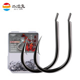 二次元 锐系列鱼钩盒装伊势尼钩钓鱼钩有倒刺碳钩鲤鲫鱼钩垂钓竞技钓鱼配件渔具用品 伊势尼4#有刺(50枚/盒)