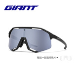 捷安特Wind系列全镀膜高清骑行眼镜男户外运动自行车眼镜 哑黑/银色全镀膜