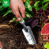 沃施（WORTH） 家用阳台园艺盆栽种菜种植种花工具 铝合金铲子耙子园艺工具 2044铝合金种植铲