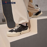 FILA FUSION斐乐潮牌POP2代女鞋帆布鞋夏季休闲板鞋运动鞋黑色