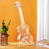巴丽（BALI）尤克里里23英寸透明乌克丽丽ukulele初学者四弦小吉他 【透明】23英寸