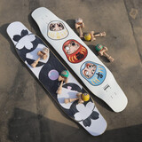 BARBE UE LONGBOARD燃烧冰长板男生女生刷街代步公路滑板初学者专业板长板滑板舞板 3代 复合材质  福运达摩