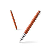 德国进口 凌美(LAMY)钢笔签字笔墨水笔Studio演艺系列时尚商务办公钢笔 开学季送老师学生 朱砂红F尖(不带吸墨器)