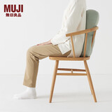 MUJI可当成腰垫使用的柔软靠垫 薄荷绿色 49×22×15cm