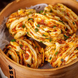 粮觅 肉花卷馒头葱卷 早餐包子早饭儿童速冻食品葱油花卷单包净重510g 肉多多花卷（微辣）510g*2袋