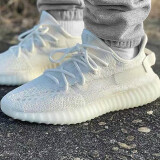 阿迪达斯【现货】Adidas Yeezy 350 V2椰子350灰天使侧透情侣潮流鞋CP9652 HQ6316 白色 42