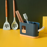 安布安奇北欧ins筷子筒 筷子笼 筷子沥水篮 收纳置物架 家用筷架 筷子笼-蓝色 2896摆放款