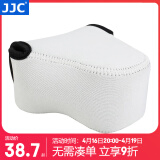 JJC 相机内胆包 保护收纳套 适用于佳能EOS R7 R10+18-45mm M6 M100 M3 M200 M10 徕卡Q3 微单配件 OC-C2中号 灰色