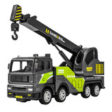皓童玩具合金玩具车儿童起重机汽车套装男孩惯性工程车翻斗车女孩1一3-4岁 【合金车头】重型起吊车601-7