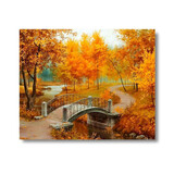 史历克 数字油画diy秋韵填色画客厅餐厅卧室书房唯美风景手工上色画 FZ-9016 40*50cm 彩布(要自己涂色)