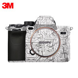 美本堂适用索尼A7M4相机保护贴膜SONY a74机身贴纸贴皮碳纤维磨砂3M（现货速发） 电路白