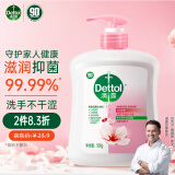 滴露（Dettol）健康抑菌洗手液滋润倍护500g 消毒抑菌99.99% 儿童适用不含酒精