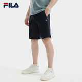 FILA 斐乐官方男士针织五分裤夏季时尚休闲简约基础短裤