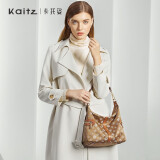 卡托姿（Kaitz）包包新款2023女斜挎包时尚百搭托特包潮流手提单肩包 KT2142002B 卡其色