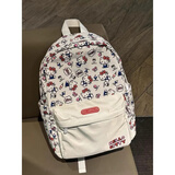 Hello Kitty联名凯蒂猫双肩包可爱KT小初高中书包大容量多功能背包 红白凯蒂猫款双肩包