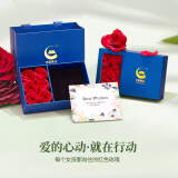 中国黄金China Gold玫瑰花黄金项链女足金吊坠生日礼物女送女友老婆母亲节礼物送妈妈 【下单即享】中国黄金精美礼盒