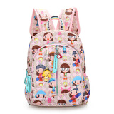 小吉丁小女孩背包户外出游旅行卡通可爱儿童双肩包春游休闲旅游背包轻便 粉笑脸小号（适合幼儿园）