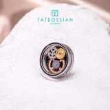 TATEOSSIAN英国RT机械齿轮胸针精致西装徽章别针轻奢饰品生日送男生老公礼物 经典圆形齿轮胸针
