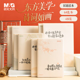 晨光（M&G）文具B5/64张胶套本4本 笔记本子记事本作业本错题本日记本 山水知诗JB5102D8开学必备