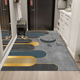 素济地垫入户门垫轻奢进门家用玄关脚垫防滑垫卫生间浴室门口吸水 新款轻奢-15 120/160厘米【任意剪裁可水洗】