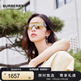 BURBERRY巴宝莉【官方正品】太阳镜明星同款字母印花镜片0BE42913001/G38