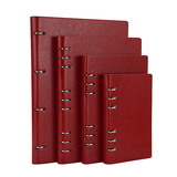 如晨200页A4笔记本子创意商务A5记事本办公活页本工作加厚B5记录本日记本定制 酒红色 B5