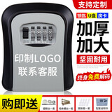 灿智装修密码钥匙盒猫眼壁挂式临时工地施工放钥匙民宿锁密码锁钥匙盒 KS008深灰色大号