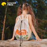 柠檬宝宝儿童抽绳包户外出游背包旅行包轻便春游外出男孩女孩双肩包防水