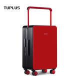 途加TUPLUS 平衡系列旅行箱中置宽拉杆箱大容量行李箱 红黑色 24英寸