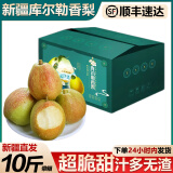 京橙美锦正宗新疆库尔勒香梨新鲜梨子脆甜冰糖梨当季水果特产年货 净重5斤特级香梨【单果120-180g】 新鲜现摘