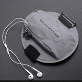 ZQK臂包运动手机臂带跑步手臂包户外运动手臂包手腕包防水 灰色