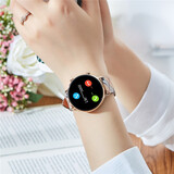 圣迪达（SANDIDA） 运动智能手表女可接打电话多功能心率血压睡眠跑步情侣电子表 格子带【蓝牙通话-离线支付等】