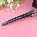 觅馨美发夹子无痕夹一字夹鸭嘴夹刘海头发造型防滑定位夹理发专用分区 无痕夹黑色一支（+发绳）