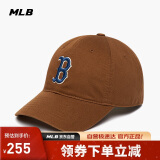 MLB帽子男女情侣棒球帽大标软顶鸭舌帽四季运动帽3ACP6601N-43BRD-F