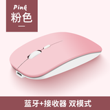 YUMIDA适用苹果MacBook无线鼠标Air Pro Neo笔记本蓝牙鼠标A18M3M4M5芯片电脑办公静音鼠标ipad平板通用 可爱粉-( 蓝牙+Type-c接收器 )+鼠标垫