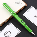 英雄（HERO）钢笔359 正姿 绿色 F尖薄厚片工艺学生练字钢笔 （附加6支墨囊）铱金钢笔签字笔