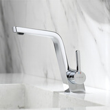 科勒全铜水龙头冷热浴室面盆台盆台上盆洗手盆时尚龙头枪灰色黑色 冰川银+60CM的进水管2根