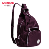 Aardman双肩妈咪包女多功能小号2022新款时尚外出背包妈妈包母婴包 HY-1803 尊贵紫