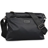 唐晓笙MUGAR牧格新款男包牛津布单肩包斜挎包背包休闲包韩版潮男包 横款[无增品]黑色