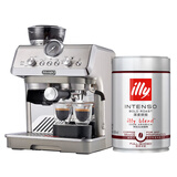 ILLY深烘咖啡豆250g/罐 +德龙（Delonghi）半自动咖啡机EC9255.M银色