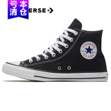 匡威（Converse）帆布鞋男鞋女鞋经典2025新款夏季三星标情侣鞋高帮1970S休闲鞋 黑色高帮101010经典款 42