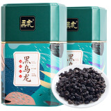 五虎油切黑乌龙茶日式技法特级浓香型无糖茶叶散茶罐装500g