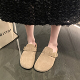 星期六（St&Sat）勃肯鞋女舒适通勤半拖女鞋包头拖鞋SSC111028D 卡其 36