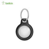 贝尔金（BELKIN） 苹果AirTag钥匙扣 防丢器追踪器耐脏防摔 黑色 钥匙扣-黑色