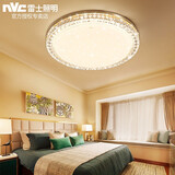 雷士（NVC）led吸顶灯主卧室灯具2024新款轻奢大气欧式水晶铜灯满天星星空顶 【铜奢】圆-24W/三色分控调光