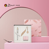 毕加索（pimio）钢笔礼盒书签时尚套装 高端成人生日毕业礼物女学生练字商务礼品墨水笔 5517珍珠白 可定制