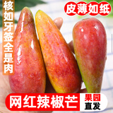 采缇（CAITI）海南辣椒芒5斤新鲜当季整箱热带水果现摘树上熟贵妃牙签芒果 5斤 【超值装】50g以上单果