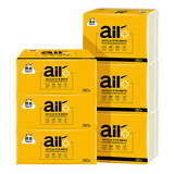 洁云卫生纸 AIR Plus空气柔380张本色卫生纸 厕纸 草纸 手纸 卫生纸 AIR Plus压花卫生纸 380张*8包