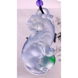 玉施冰种翡翠玉吊坠阳绿观音佛公玻璃种龙牌飘花貔貅缅甸A货玉石翡翠 已联系客服选货，尾款3000